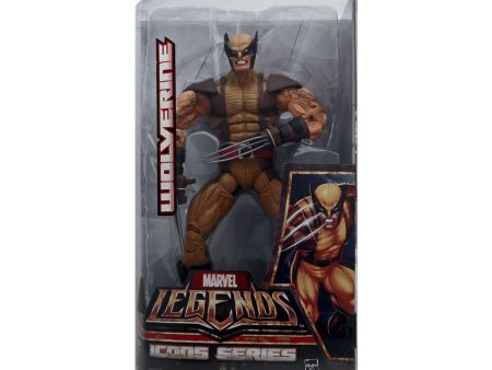 Marvel Legends Icons Series Wolverine (Brown Tiger Stripe Costume) 12-Inch Scale Action Figure For Cheap