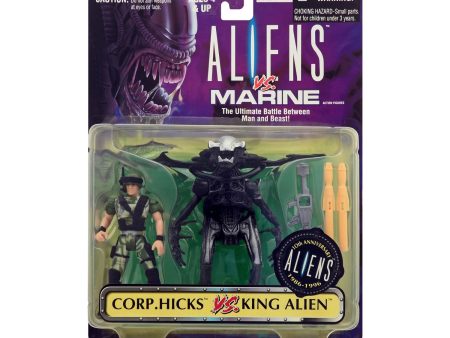 Aliens vs. Marine Corp. Hicks vs. King Alien Action Figure 2-Pack Online Hot Sale