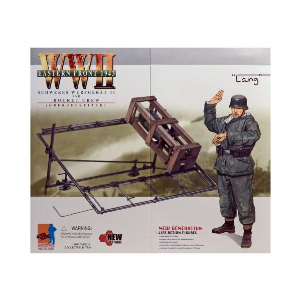 Dragon WWII Eastern Front 1943 Schweres Wurfgerat 41 and Rocket Crew (Obergefreiter) “Lang” 12-Inch Action Figure Set on Sale