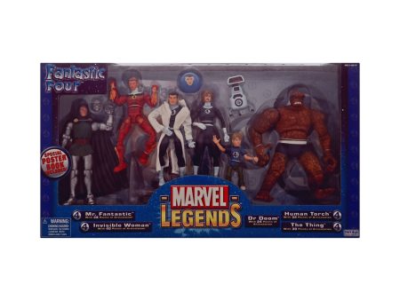 Marvel Legends Fantastic Four Action Figure Set with Dr. Doom, Franklin Richards, & H.E.R.B.I.E. Discount