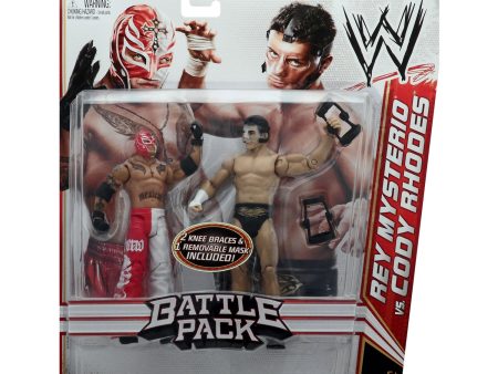 WWE Series 13 Battle Pack Rey Mysterio vs. Cody Rhodes Action Figure 2-Pack Online Sale