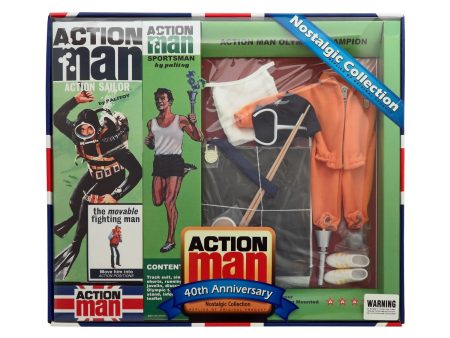 Action Man 40th Anniversary Nostalgic Collection Olympic Champion 12-Inch Action Figure Set Fashion