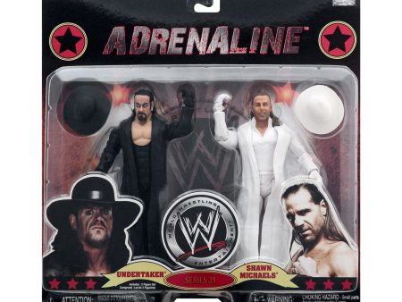 WWE Adrenaline Series 39 Undertaker & Shawn Michaels Action Figure 2-Pack Fashion