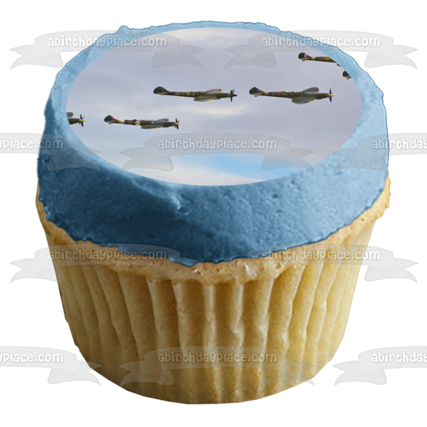 Fighter Planes Edible Cake Topper Image ABPID52573 Online now