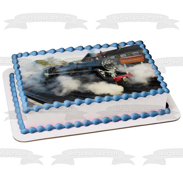 Locomotive Rail Transport System Train Edible Cake Topper Image ABPID52588 Online now