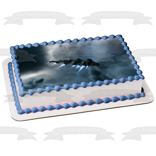 Spacecraft Edible Cake Topper Image ABPID52567 Online now