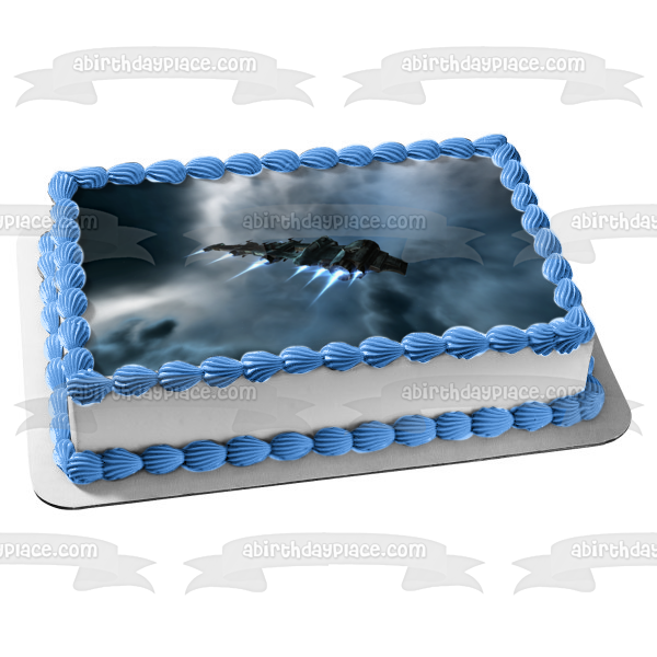 Spacecraft Edible Cake Topper Image ABPID52567 Online now