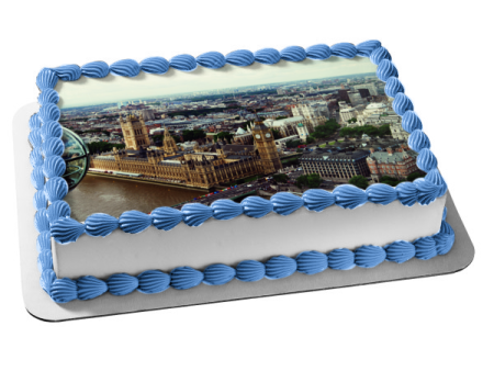 Big Ben Palace of Westminster London, England Edible Cake Topper Image ABPID52557 Cheap