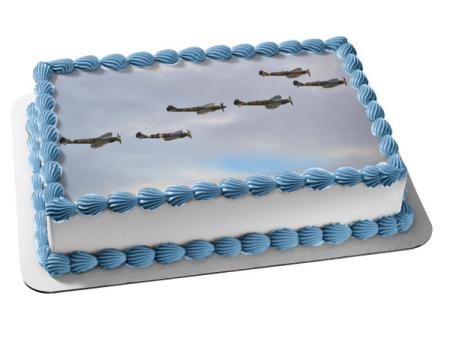 Fighter Planes Edible Cake Topper Image ABPID52573 Online now