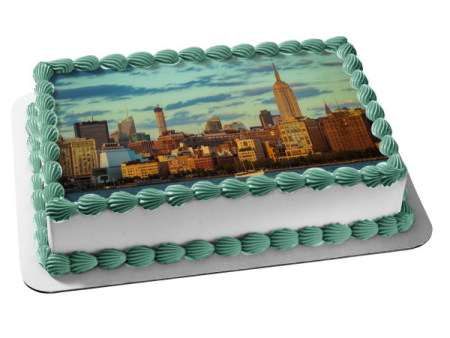 City Buildings Scape Edible Cake Topper Image ABPID52577 on Sale