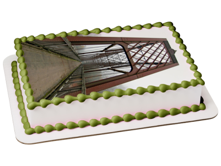 Armitage Park Campground Bridge Edible Cake Topper Image ABPID52543 Online Hot Sale