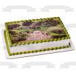 Quiet Garden Sepia Custom Image Topper Edible Cake Topper Image ABPID52348 Supply