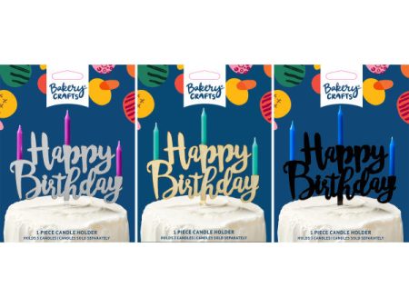 Happy Birthday Assortment Candle Holder Online Sale