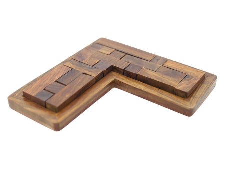 Wooden Pentamino Puzzle 9Pcs Lshape Online Sale