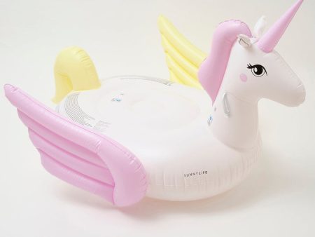 Inflatable Unicorn Luxe Swimming Ride On Float - Pastel Hot on Sale