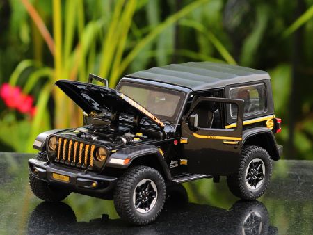 Diecast Off Road SUV Jeep Resembling Rubicon 1941 with Openable doors and Detachable Roof with Pull Back Feature (Scale 1:24) - Assorted Colours Sale