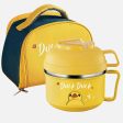 Yellow Duck Themed Handle Lunch Box with Matching lunch Box Cover Discount