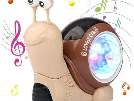 Electric Snail Walking Toy with Music and Lights Hot on Sale