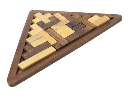 Wooden Pentamino Puzzle 13 Pcs Triangle Online Hot Sale