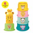 Baby’s Safari World - 17 pcs Ultimate Toddler Games Gifts Set - Stacking Cups,Nesting, Rolling - Montessori Fine Motor Skills Online Hot Sale