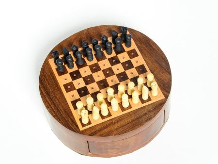 Wooden Round Chess (Travel) Online Hot Sale