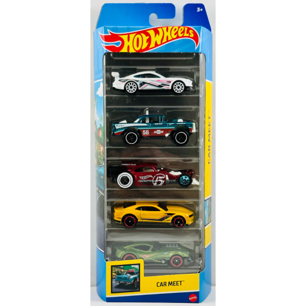 Diecast Hotwheels Car Meet - Pack of 5 Cars Cheap