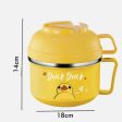 Yellow Duck Themed Handle Lunch Box with Matching lunch Box Cover Discount