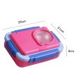 2 Decker Double Lock Stainless Steel Lunch  Tiffin Box (Pink Blue) For Sale