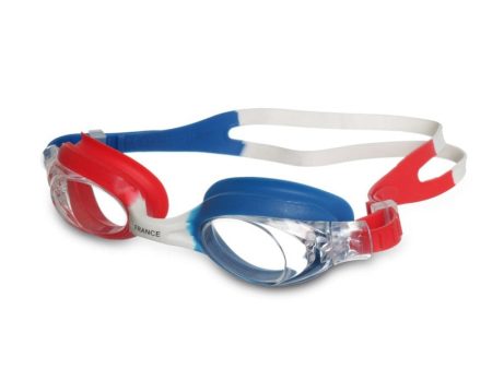 Viva Country High Performance Swimming Goggle (Junior, France) | 8 - 12 Years (Double Silicone Strap, Anti Fog) on Sale