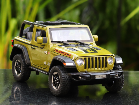 Diecast Off Road SUV Open Roof Jeep Resembling Rubicon 1941 with Openable doors and Pull Back Feature (Scale 1:24) - Assorted Colours Sale