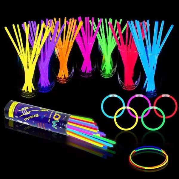 Multi-use Glow in The Dark Lumi Sticks Set - 20 Pieces (Party Game Glow Ornament) Online Sale