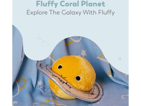 Fluffy Coral Soft Toy- Yellow Hot on Sale