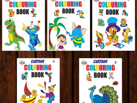 Cartoon Copy Colouring Book for Painting and Colouring (Set of 5 Books) Fashion