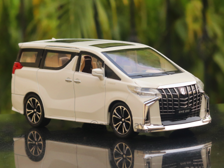 Diecast Simulation Resembling Vellfire Sound and Light Pull Back Car (2414) Sale