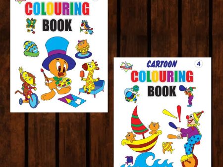 Cartoon Copy Colouring Book for Painting and Colouring (Set of 2 Books) - Part 2 Supply