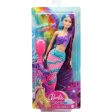 Original 7 in 1 Barbie Dreamtopia Mermaid 2 Toned Hairs With Accessories Supply