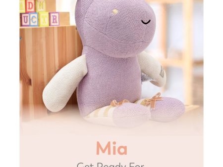 Mia Knitted Soft Toy- Purple Discount