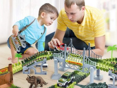 Ultimate Dinosaur 360 Track Set (142 Pieces Set) Online Hot Sale