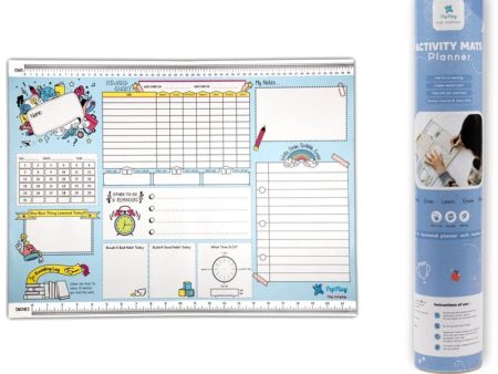 Activity Mat - Planner (Blue) For Discount