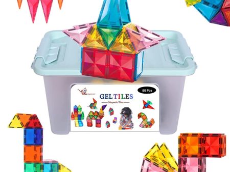 Geltiles Ultra Set (50 Pcs) Magnetic Tiles Hot on Sale