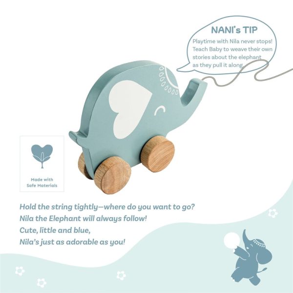 Nila Wooden Pull toy For Discount