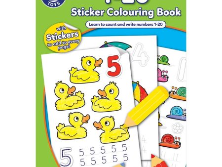 1-20 Sticker Colouring Book Online Sale