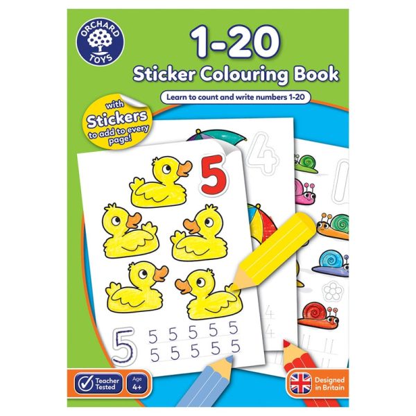 1-20 Sticker Colouring Book Online Sale