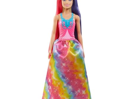 Original 7 in 1 Barbie Dreamtopia Princess Doll with Extra-Long Two-Tone Fantasy Hair & Styling Accessories Cheap