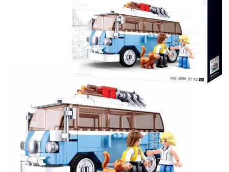 T1 Travel Van Car Building Blocks For Kids ( 227 Pieces) Online Sale