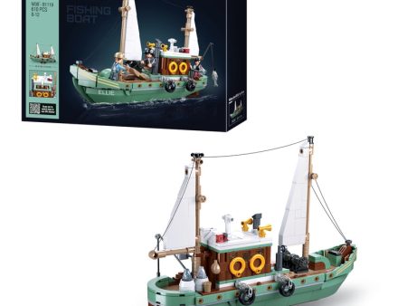 Fishing Boat Building Blocks Kit (610 Pcs) Online