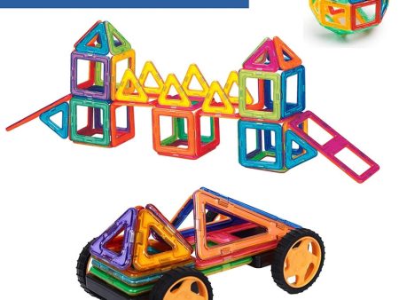 Gelmag Blocks Train Set (50 Pcs) Magnetic Tiles Online Sale