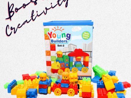 Young Builders (Building Blocks set | 62 pieces) - Set 2 (GG) on Sale