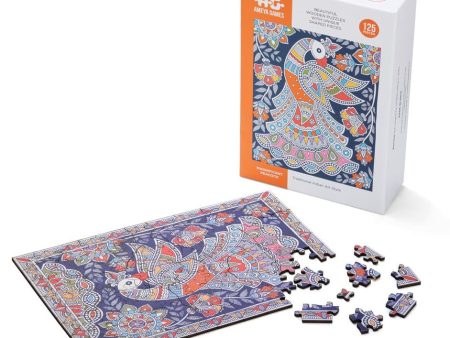 Magnificent Peacock - 125 Piece Fun Wooden Jigsaw Puzzle Sale