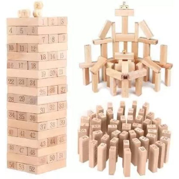 Zenga Wooden Blocks Stacking Balancing Game Supply